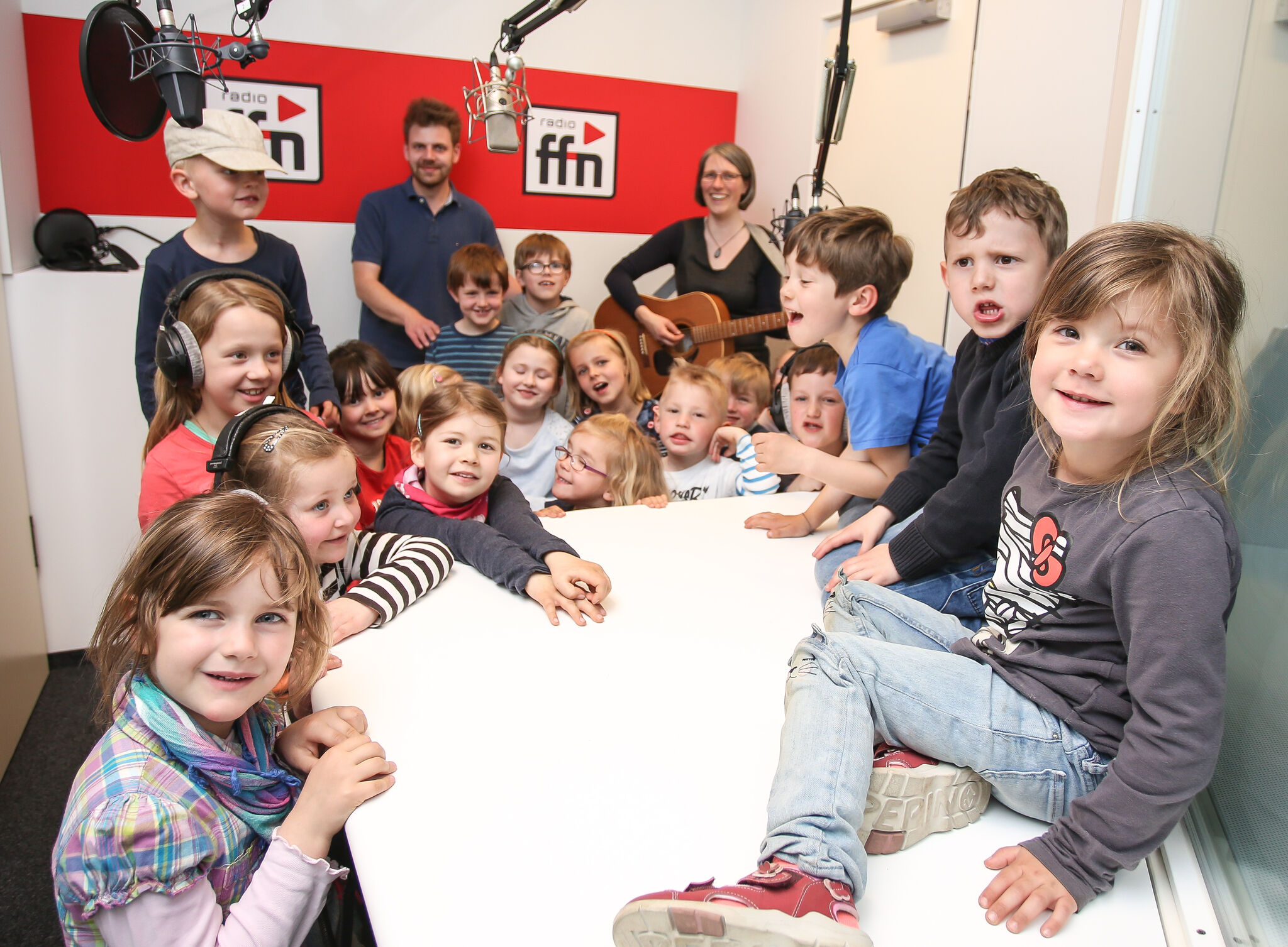 Im Tonstudio von ffn - Foto Wölki