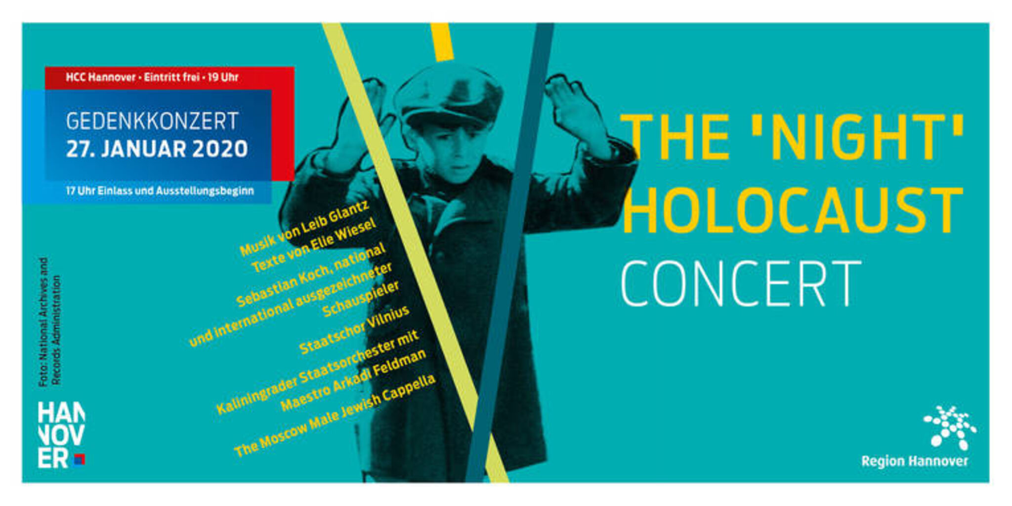 "The Night Holocaust Concert" wird am 27. Januar in Hannover aufgeführt. Foto: Region Hannover