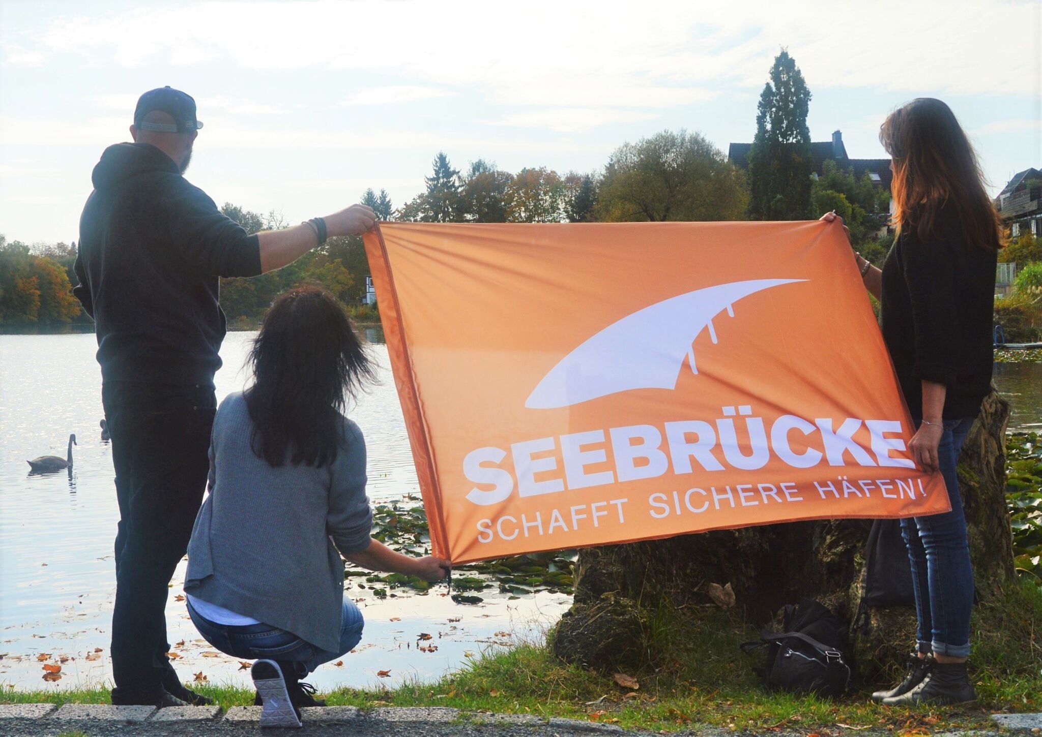 Seebruecke Harz_Flagge zeigen