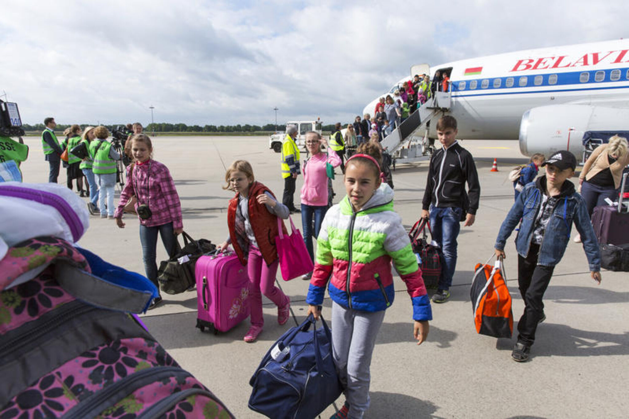 Tschernobyl Kinder_Ankunft Flughafen_2015