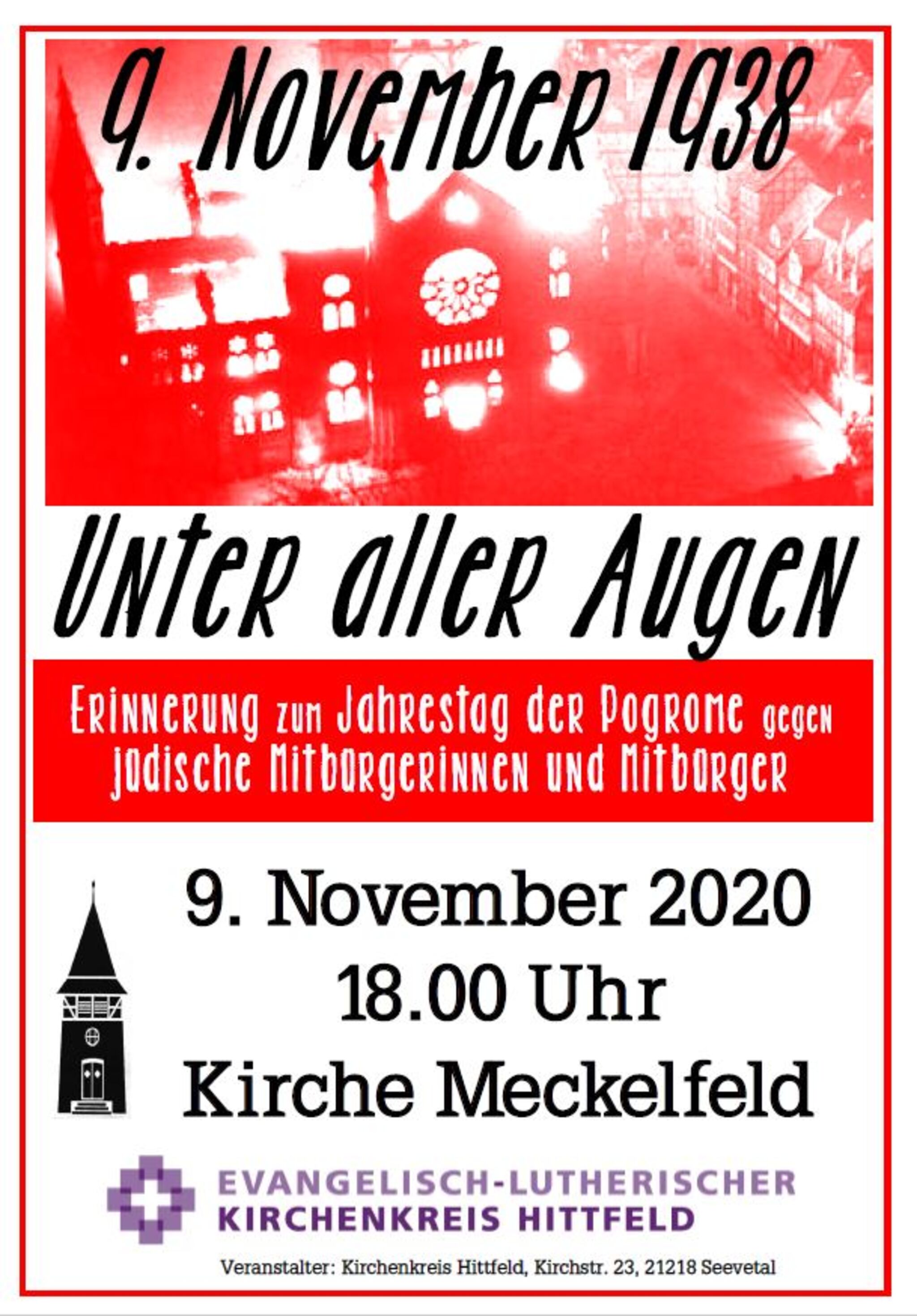 KK Hittfeld_9 November 2020_Gedenkgottesdienst_Plakat