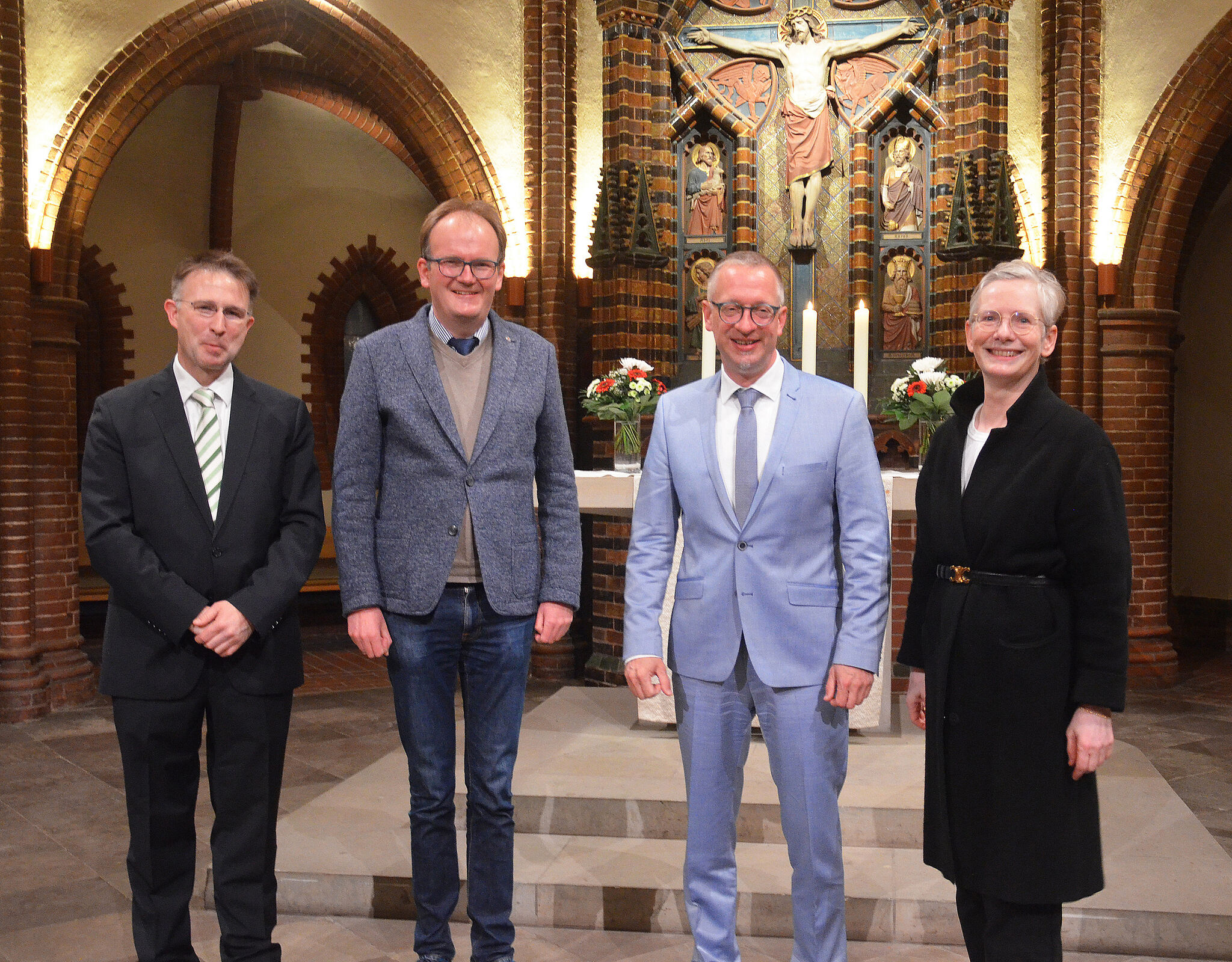 Freuen sich auf die Zusammenarbeit (von links): Tilmann de Boer, Rainer Müller-Jödicke, Dirk Jonas und Dr. Petra Bahr. Foto: Andrea Hesse