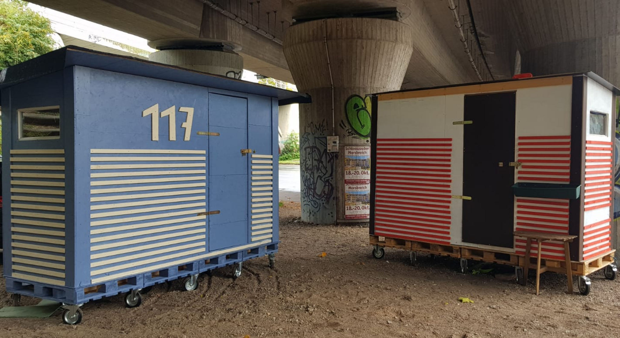 Solche Wohnboxen für Obdachlose wollen Jugendliche beim Kirchentag bauen. Foto: Little Home