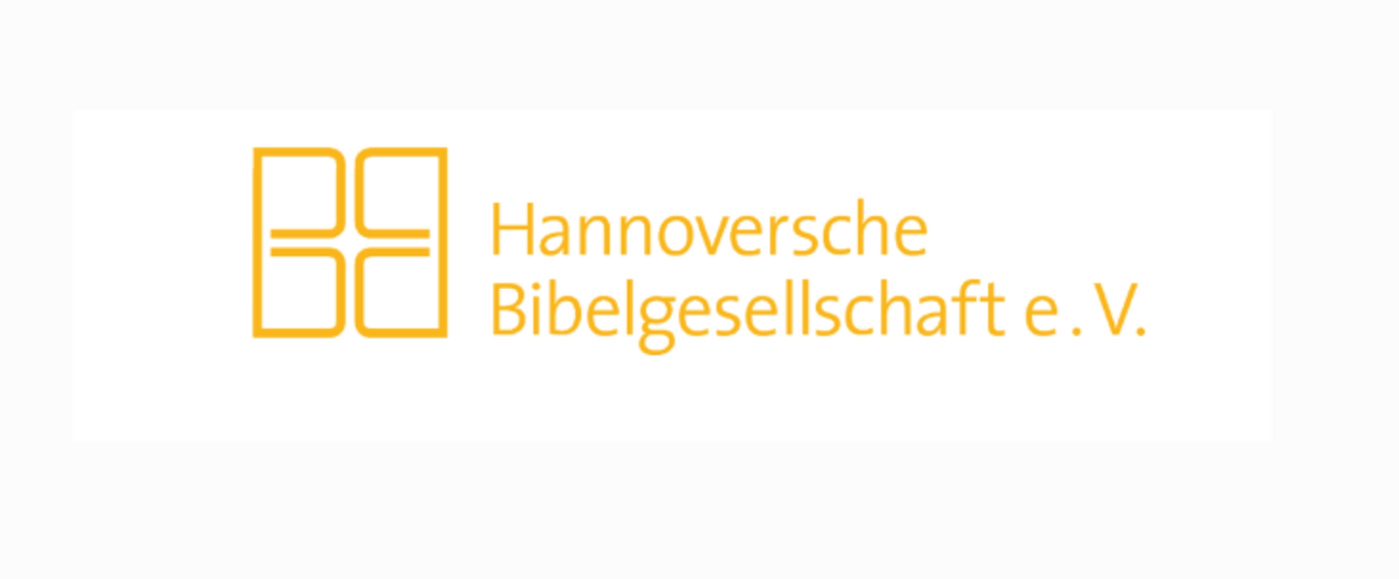 Das Logo der Bibelgesellschaft ist gelb auf weiß.